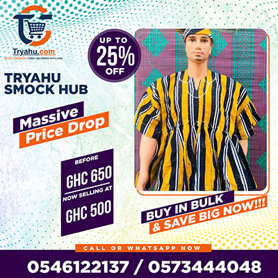 Buy African Smocks Online | Ghanaian Fugu for Sale Tryahu